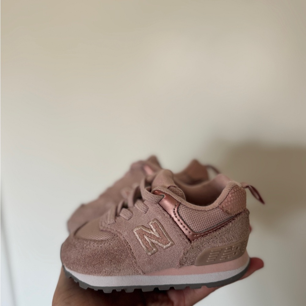 New Balance Pink Baby Walker Shoes